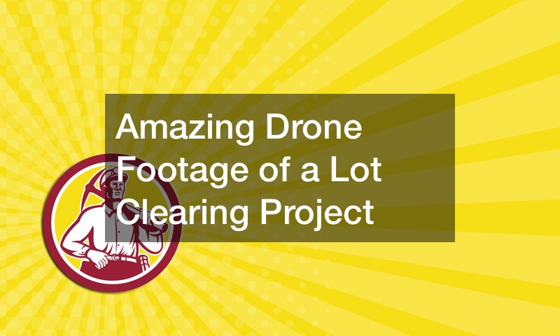 Amazing Drone Footage of a Lot Clearing Project
