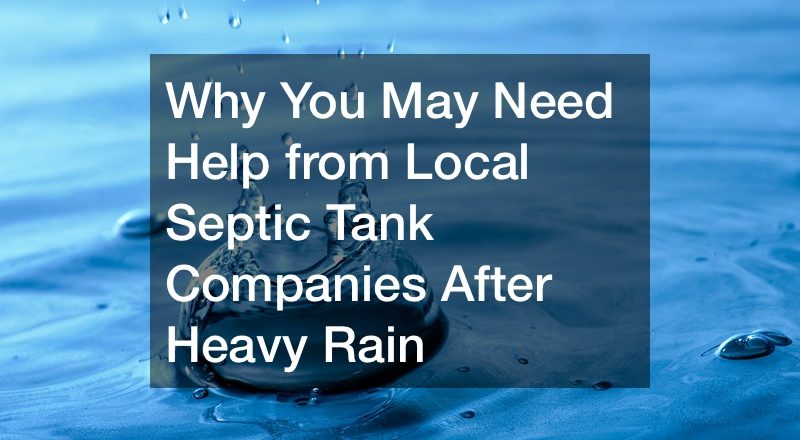 Why You May Need Help from Local Septic Tank Companies After Heavy Rain