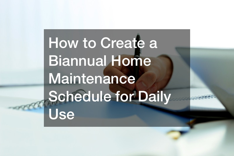 How to create a biannual home maintenance schedule